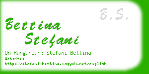 bettina stefani business card